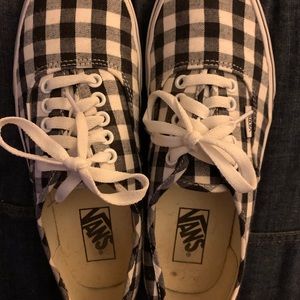 Vans Black and White Plaid
